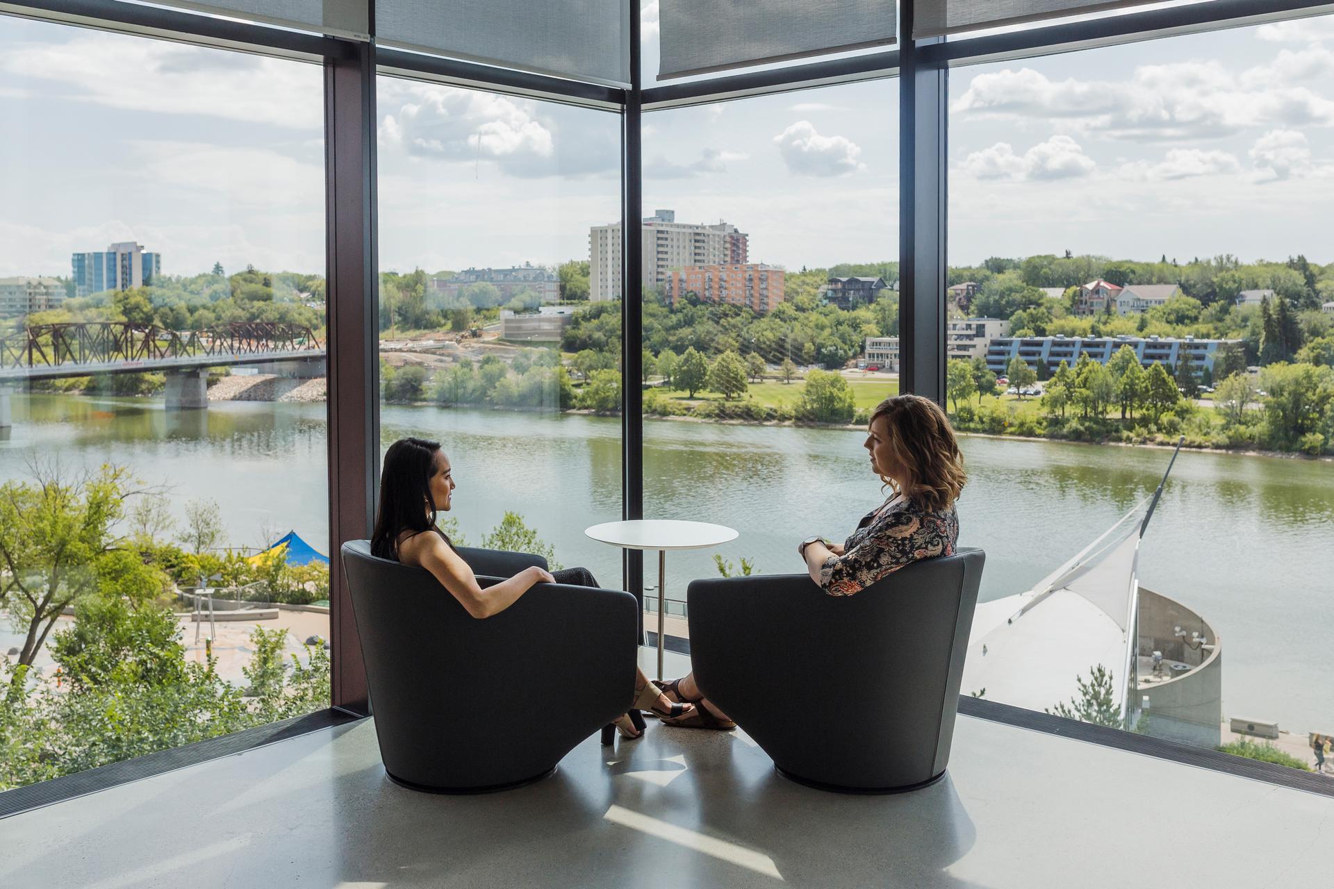 Remai Modern overlooking South Saskatchewan River