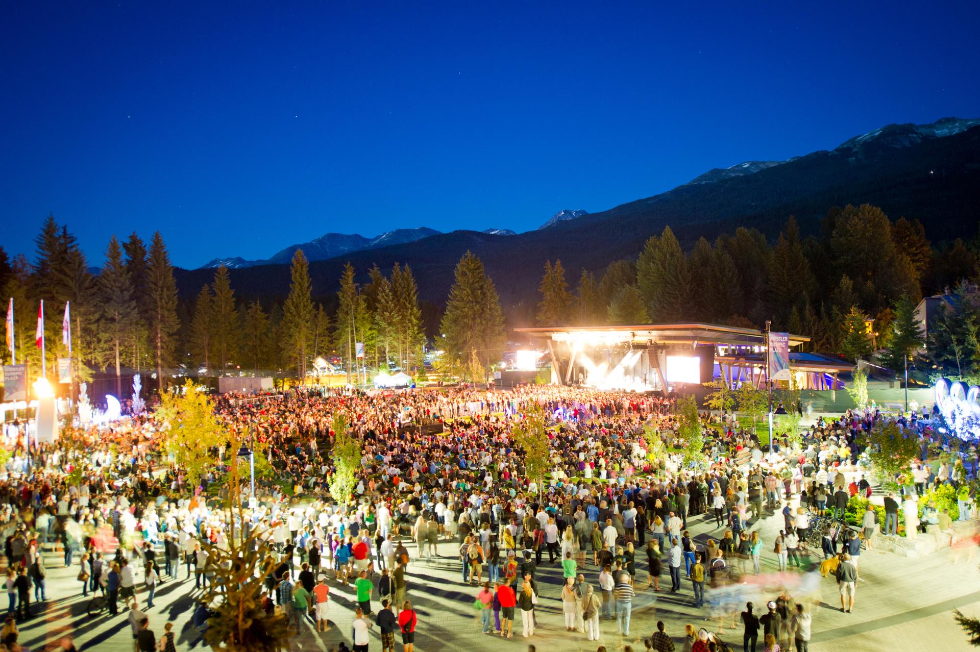 Whistler celebration in the mountains