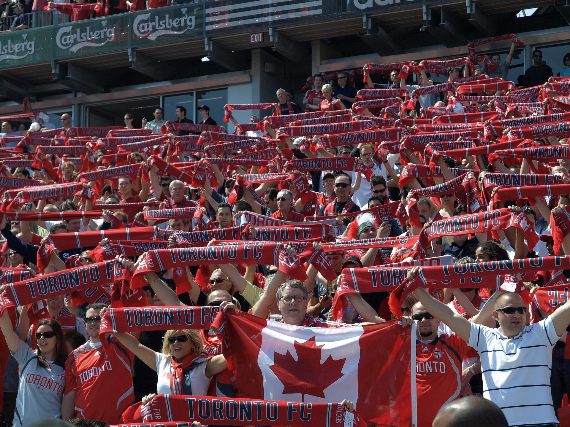 Toronto FC Major League Soccer game fans