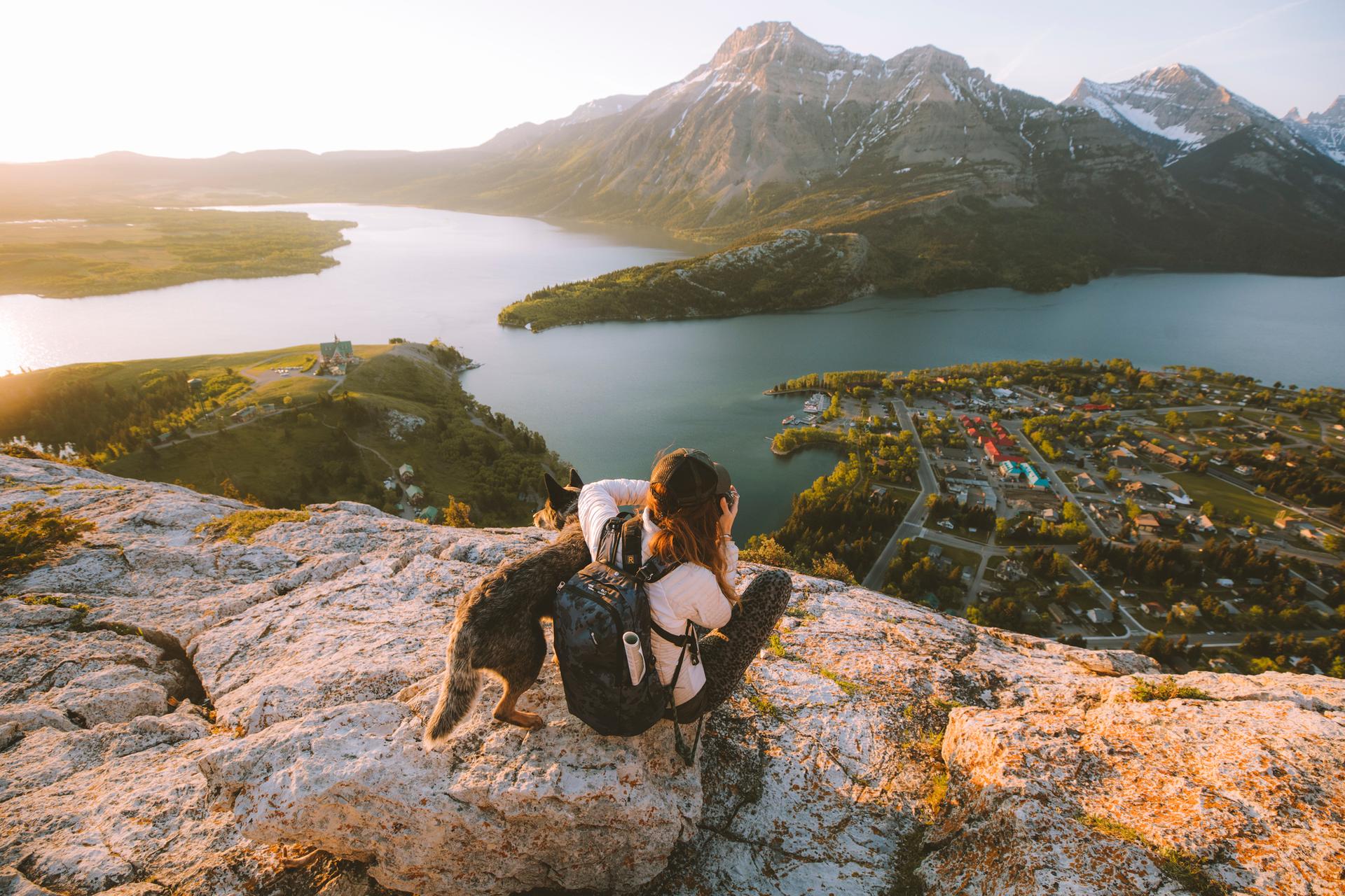 View of Waterton Lakes National Park