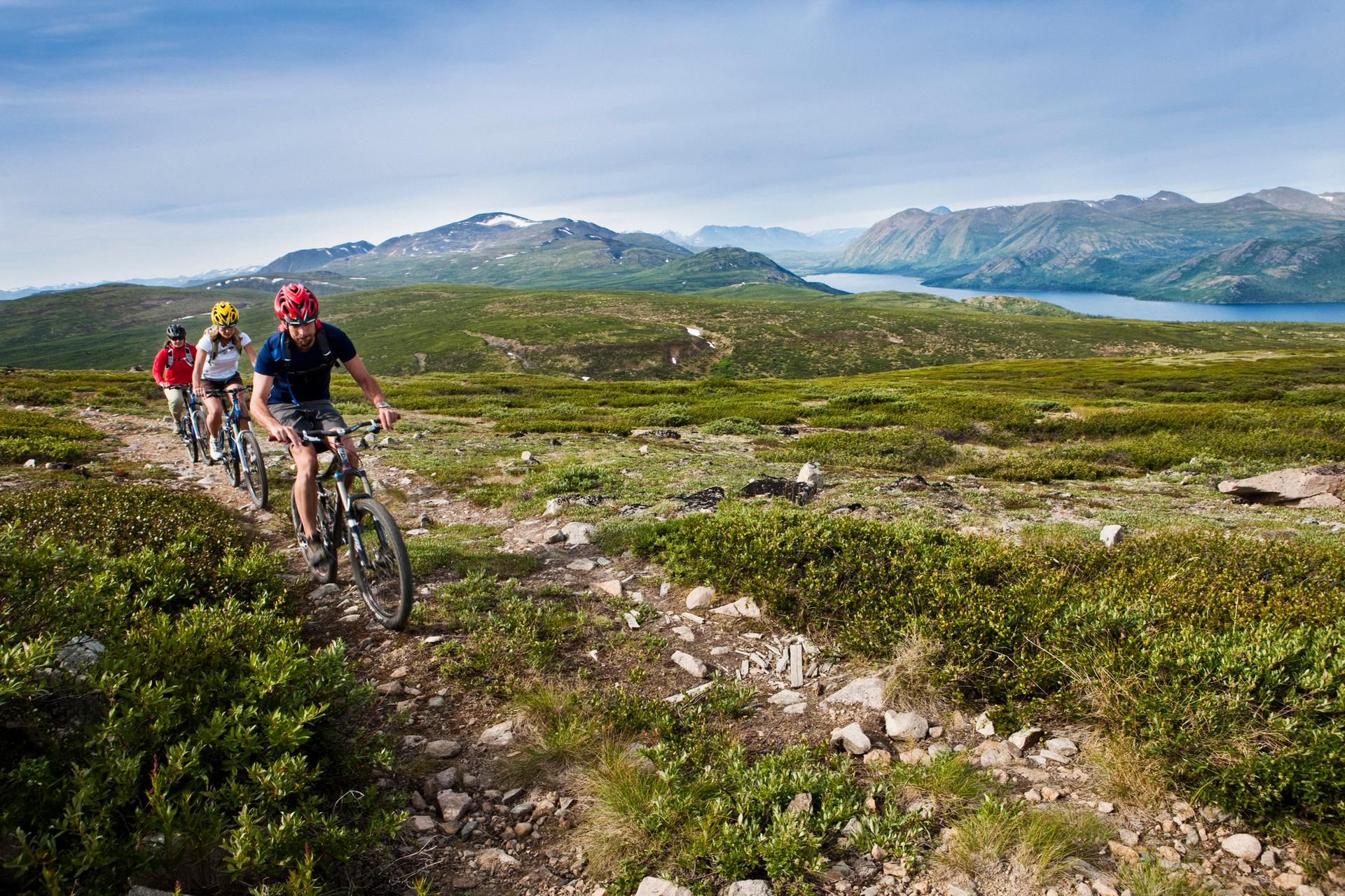 Mountain biking in Yukon Territory