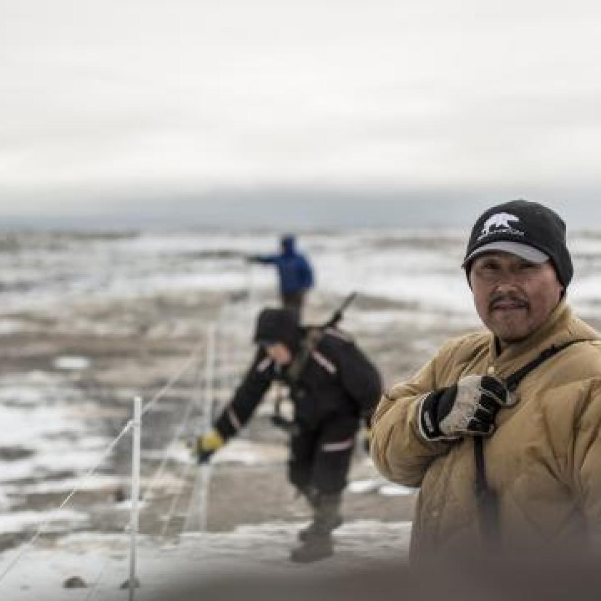 Two hunters in Iqaluit