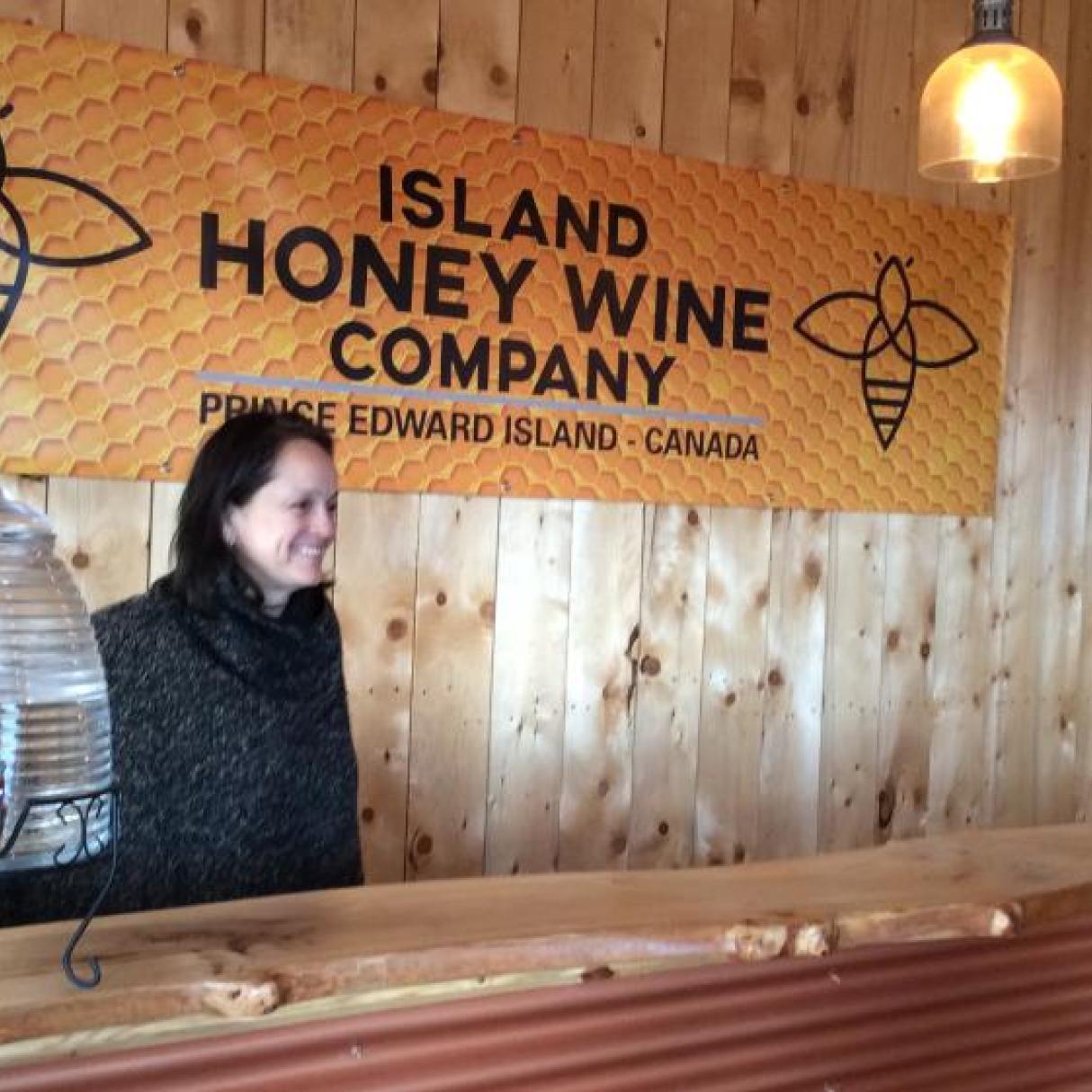 Inside the store of the Island Honey Wine Company