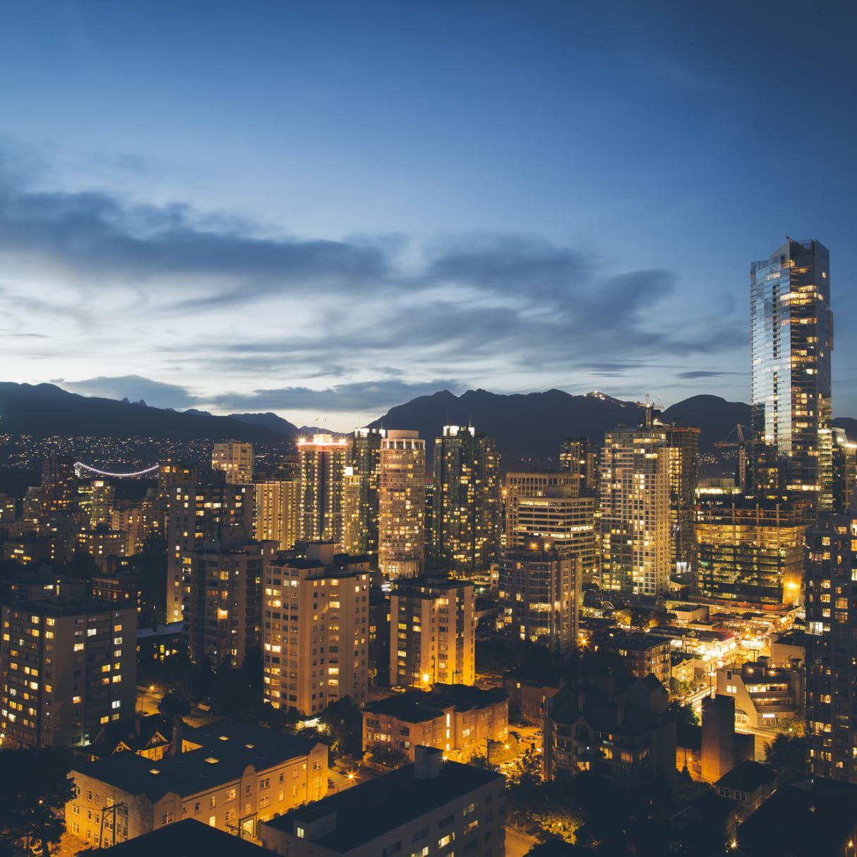 Vancouver at night