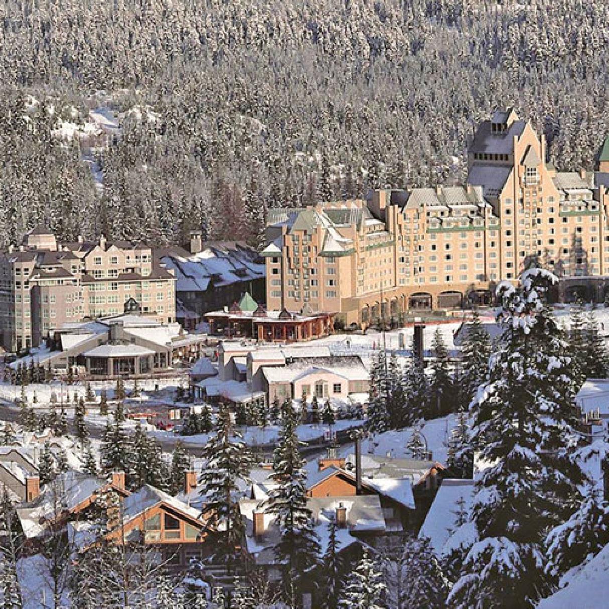 Fairmont Chateau in the wintertime