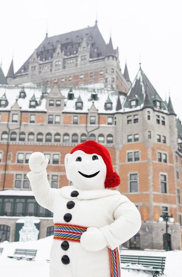 Quebec Winter Carnaval mascot in Quebec City